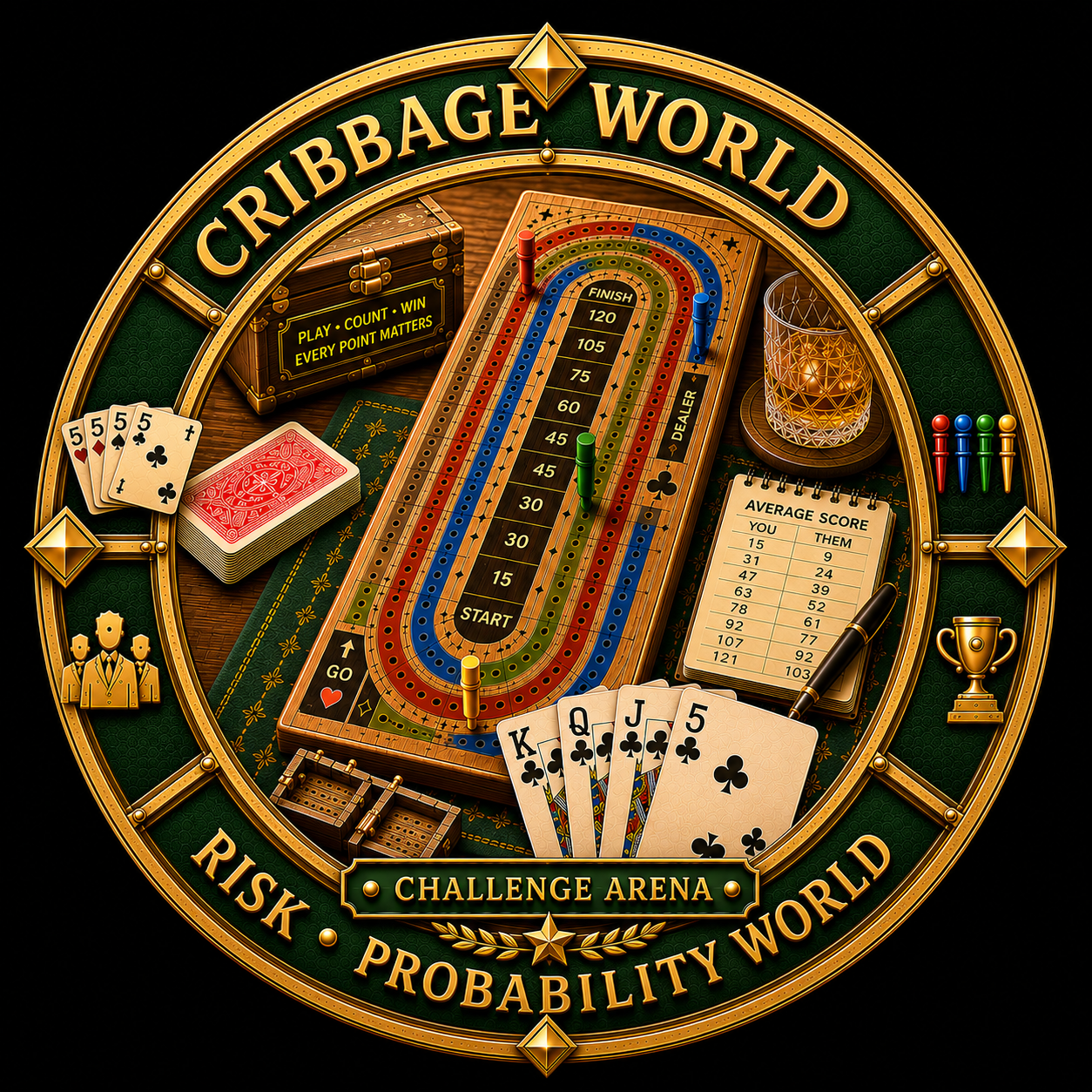 Cribbage World Medallion