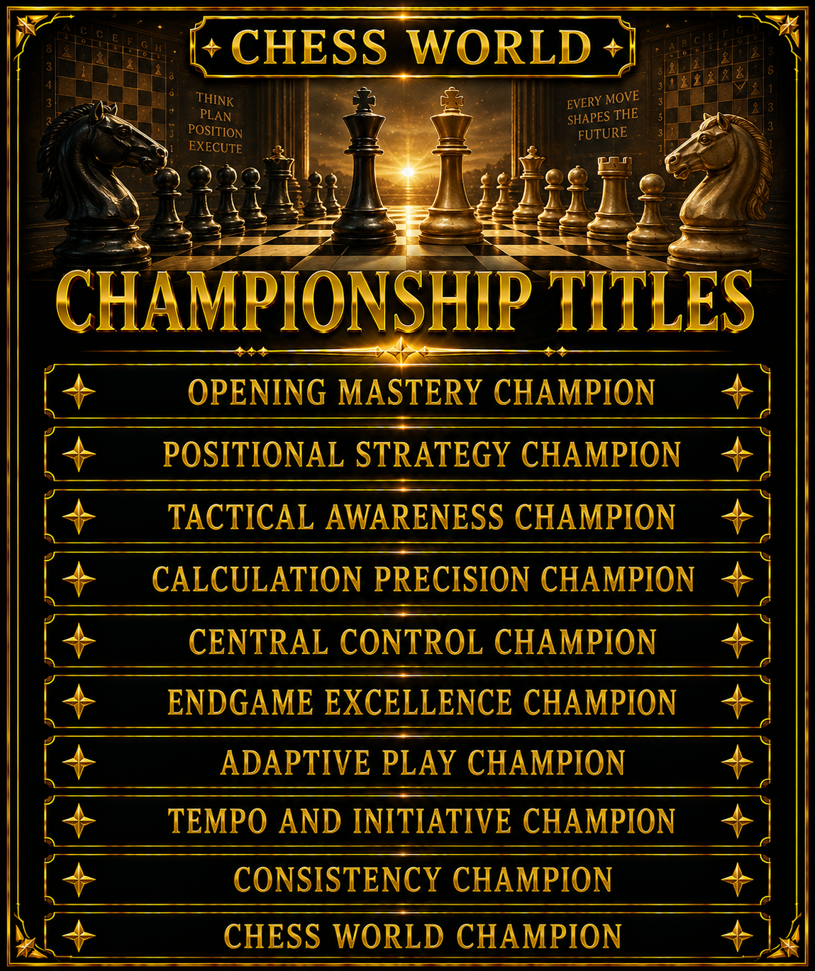 Chess World Championship Titles