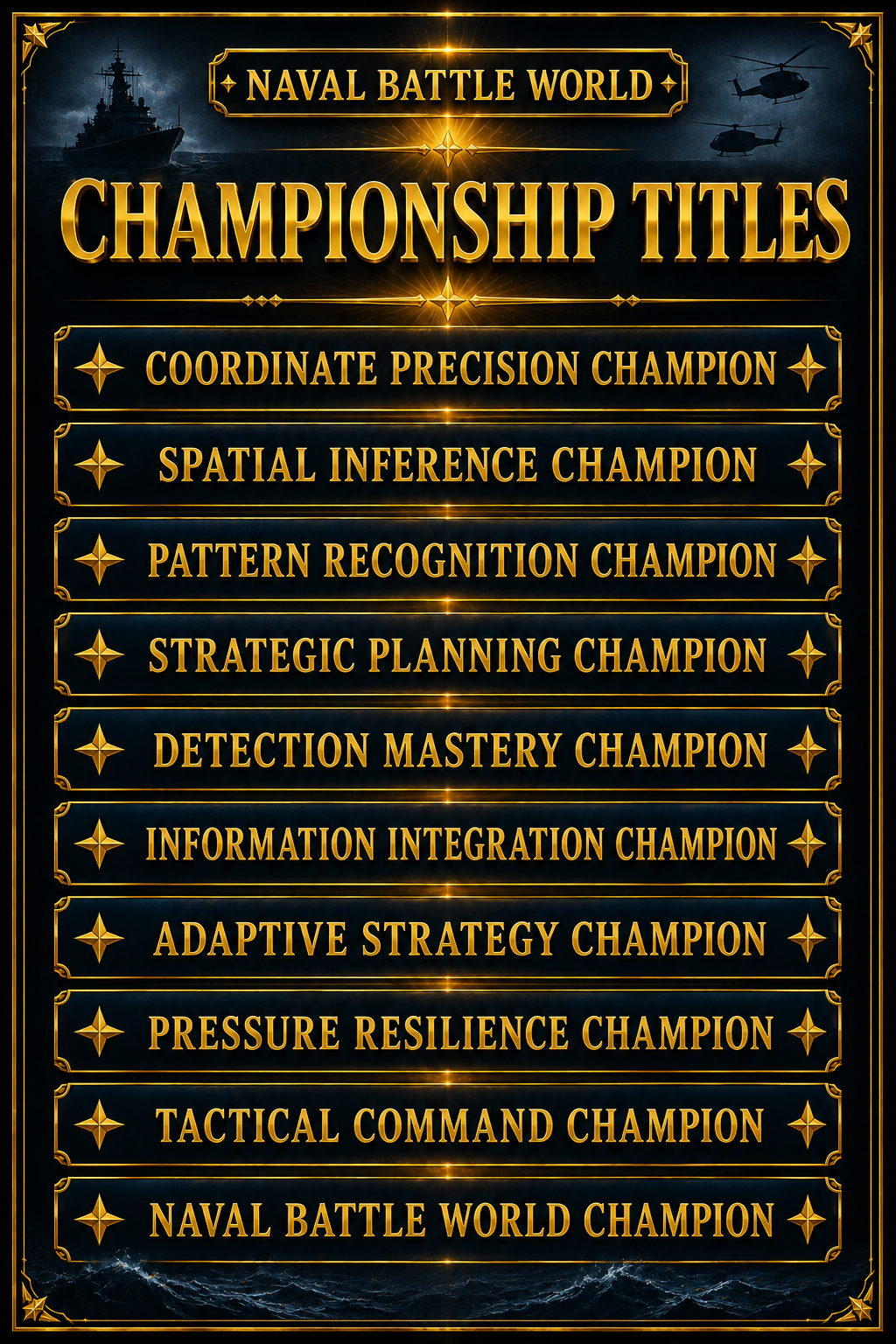 Naval Battle World Championship Titles