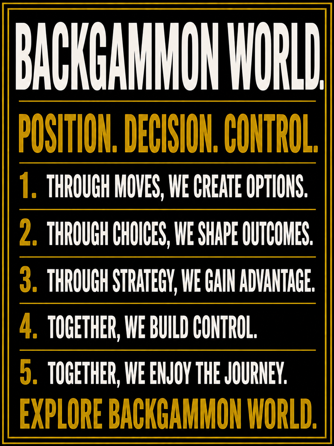 Explore Backgammon World
