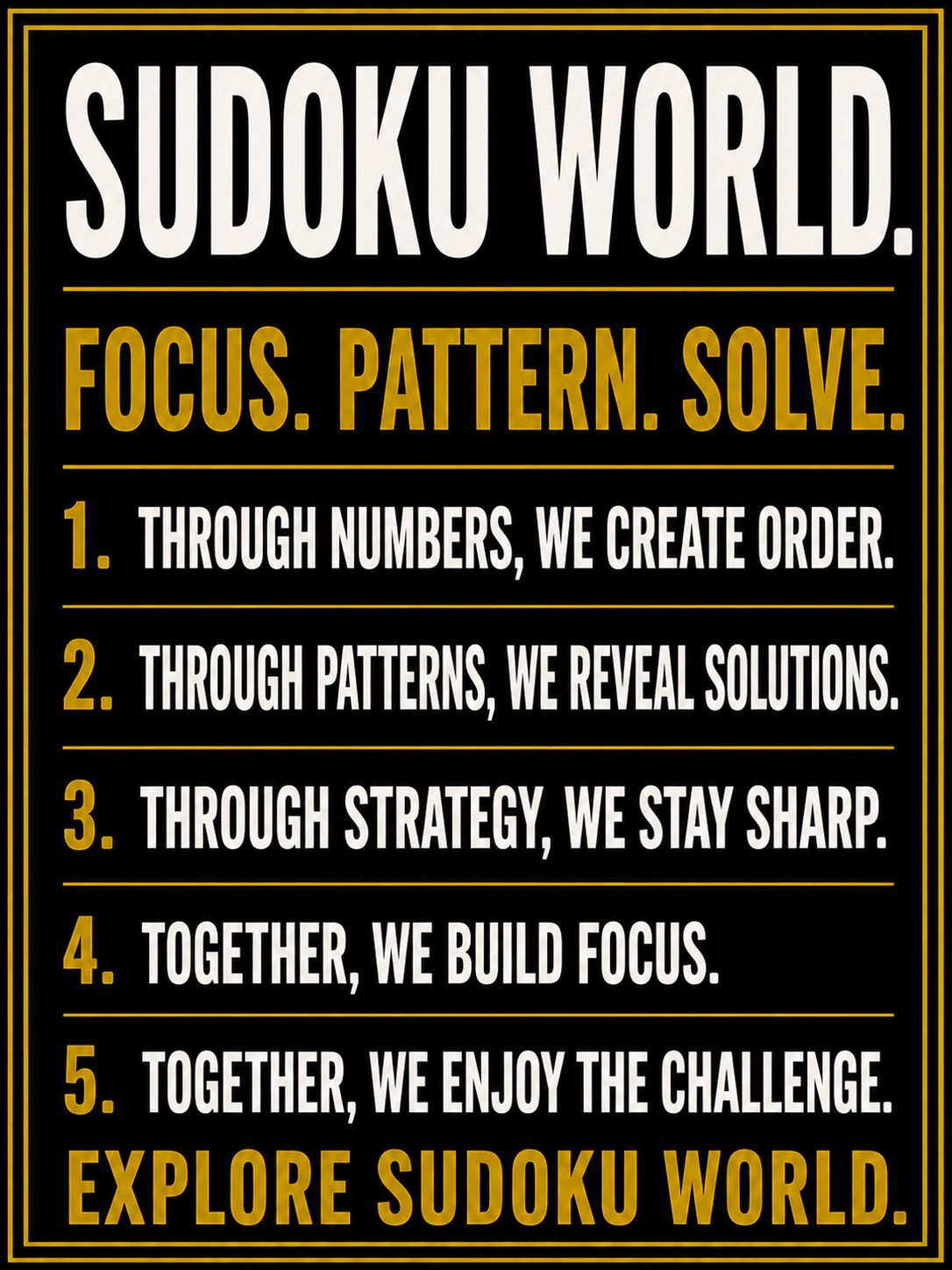 Explore Sudoku World